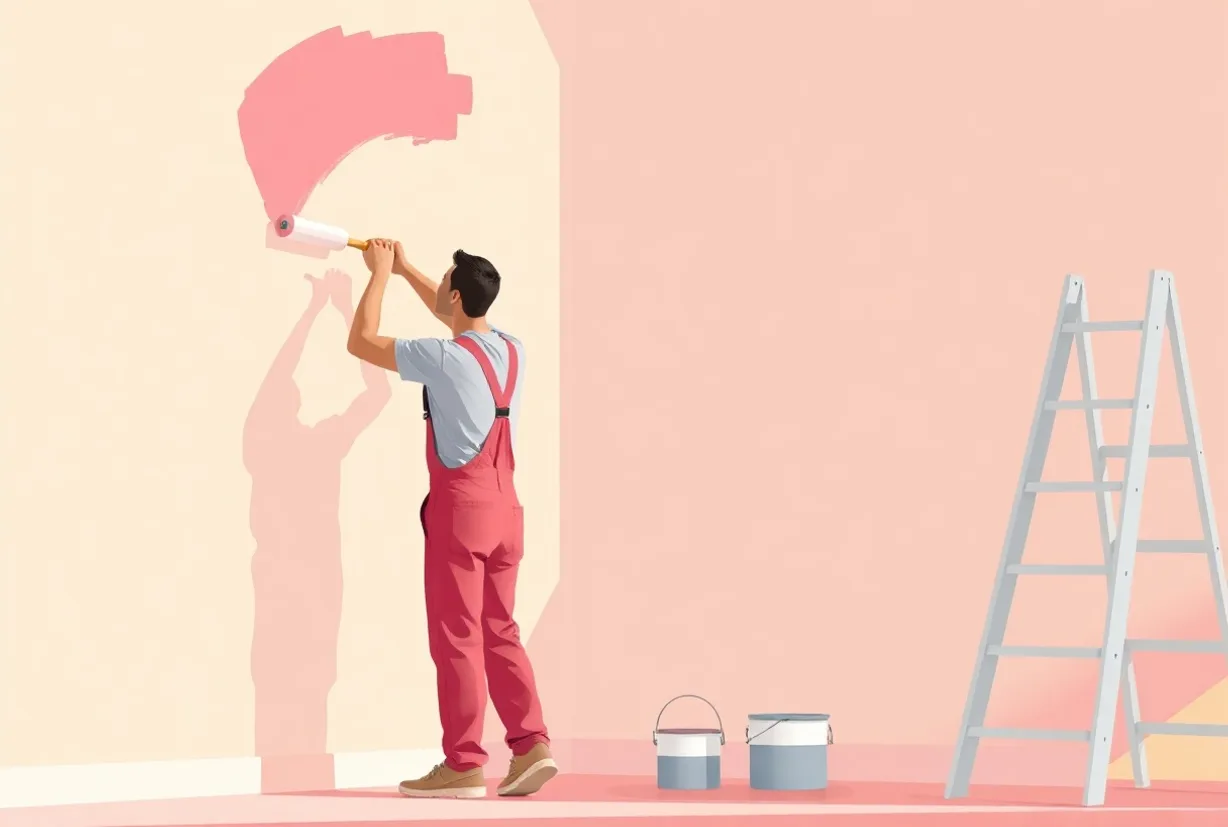 Peintre Trets 13530 en intervention sur un chantier